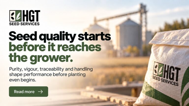 Seed quality starts long before planting